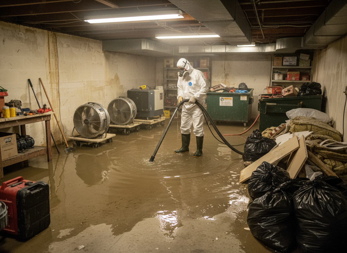 Basement Flood Cleanup in El Toro, CA